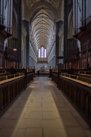 Interior View of Salisbury Cathedralのeditorial素材