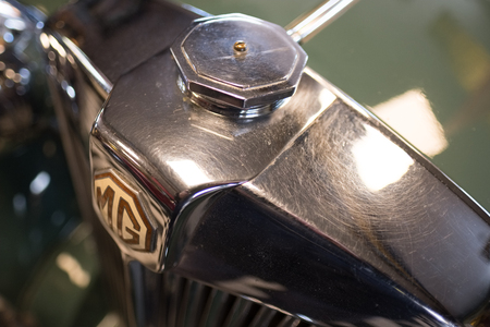 Classic MG Radiator in the Motor Museum at Bourton-on-the-Waterのeditorial素材