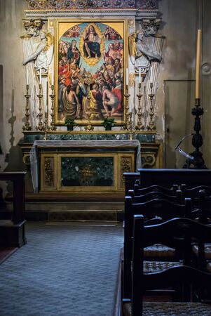 BERGAMO, LOMBARDY/ITALY - JUNE 25 : Interior View of  the Basilica di Santa Maria Maggiore in...