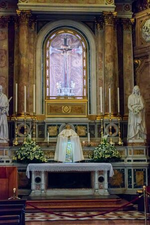BERGAMO, LOMBARDY/ITALY - JUNE 25 : Interior View of the Cathedral of St Alexander in Bergamo on June 25, 2017のeditorial素材