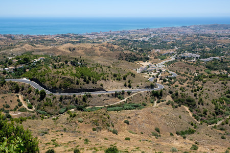 MIJAS, ANDALUCIA/SPAIN - JULY 3 : View from Mijas in  AndalucÃ­a Spain on July 3, 2017のeditorial素材