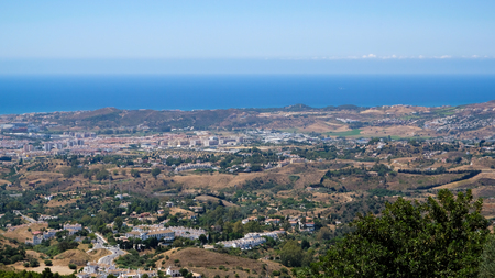 MIJAS, ANDALUCIA/SPAIN - JULY 3 : View from Mijas in  AndalucÃ­a Spain on July 3, 2017のeditorial素材