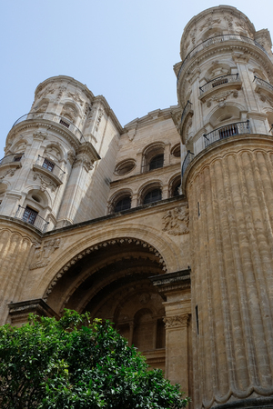 MALAGA, ANDALUCIA/SPAIN - JULY 5 : View towards the Cathedral in Malaga Costa del Sol Spain on July 5, 2017の写真素材