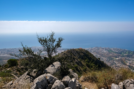 BENALMADENA, ANDALUCIA/SPAIN - JULY 7 : View from Mount Calamorro near Benalmadena Spain on July 7, 2017の写真素材