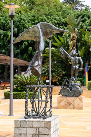 MARBELLA, ANDALUCIA/SPAIN -JULY 6 : Statues by Salvador Dali in Marbella Spain on July 6, 2017のeditorial素材