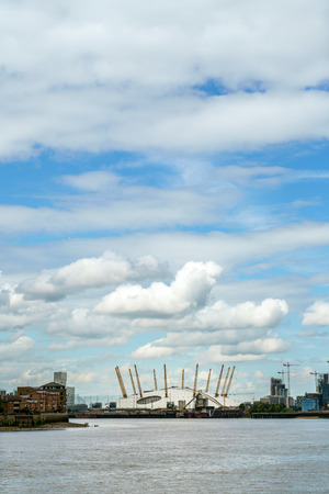 LONDON - JULY 30 : View of the O2 Building in London on July 30, 2017のeditorial素材