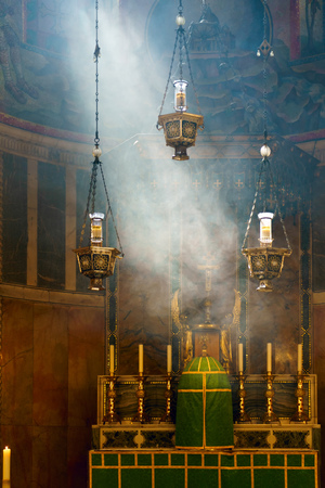 LONDON - JULY 30 : Interior View of Westminster Cathedral in London on July 30, 2017のeditorial素材