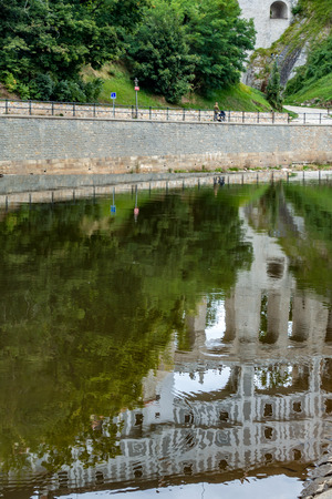 Reflection of the State Castle and Chateau Complex of Cesky Krumlovのeditorial素材