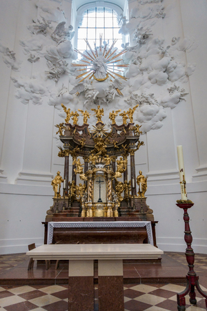 Interior View of the Collegiate Church in Salzburgのeditorial素材