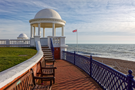 BEXHILL-ON-SEA, EAST SUSSEX/UK - JANUARY 11 : Colonnade in Grounds of De La Warr Pavilion in Bexhill-On-Sea on January 11, 2009のeditorial素材