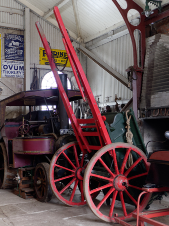 STANLEY, COUNTY DURHAM/UK - JANUARY 20 :  Old hand cart at the North of England Open Air Museum in Stanley, County Durham on January 20, 2018のeditorial素材