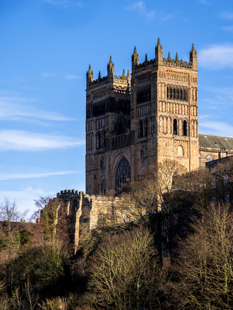 DURHAM, COUNTY DURHAM/UK - JANUARY 19 : The Cathedral in Durham, County Durham on January 19, 2018のeditorial素材