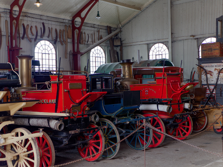 STANLEY, COUNTY DURHAM/UK - JANUARY 20 :  Old carriages at the North of England Open Air Museum in Stanley, County Durham on January 20, 2018のeditorial素材
