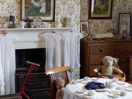 STANLEY, COUNTY DURHAM/UK - JANUARY 20 : Inside a Dentist's house at the North of England Open Air Museum in Stanley, County Durham on January 20, 2018のeditorial素材
