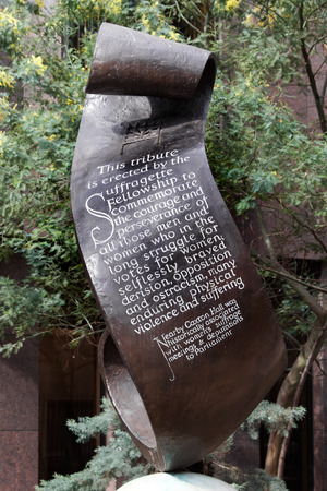 LONDON/UK - MARCH 21 : Tribute to the Suffragette Fellowship in London on March 21, 2018のeditorial素材