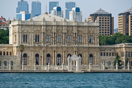 ISTANBUL, TURKEY - MAY 24 : View of Dolmabahce Palace and Museum in Istanbul Turkey on May 24, 2018のeditorial素材