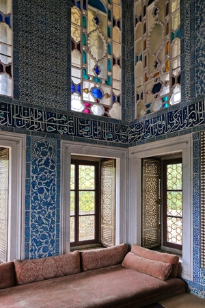ISTANBUL, TURKEY - MAY 27 : Interior view of Topkapi Palace and Museum in Istanbul Turkey on May 27,...