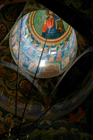 AGAPIA, MOLDOVIA/ROMANIA - SEPTEMBER 19 : Interior view of Agapia Monastery in Agapia Moldovia...