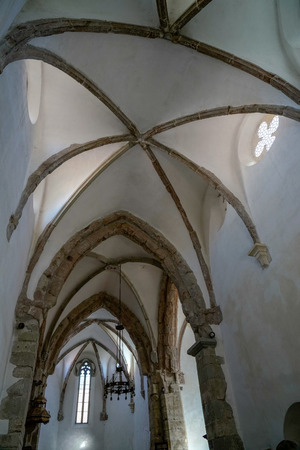 PREJMER, TRANSYLVANIA/ROMANIA - SEPTEMBER 20 : Interior view Fortified church in Prejmer Transylvania Romania on September 20, 2018のeditorial素材