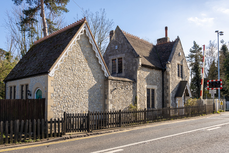 AYLESFORD, KENT/UK - MARCH 24 : View of the old railway station at Aylesford on March 24, 2019のeditorial素材