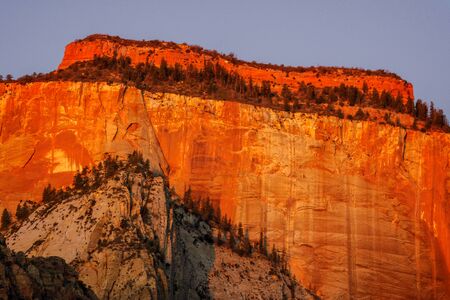 Sunrise in the Zion Mountains