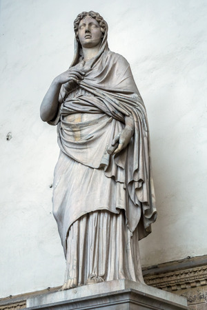 FLORENCE, TUSCANY/ITALY - OCTOBER 19 : Statue of Sabine, Loggia dei Lanzi, Florence on October 19, 2019のeditorial素材