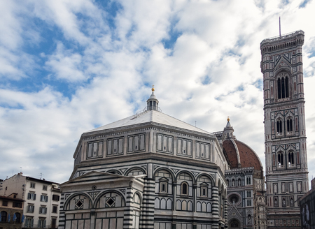 FLORENCE, TUSCANY/ITALY - OCTOBER 19 : View of Saint Mary cathedral in Florence on October 19, 2019のeditorial素材