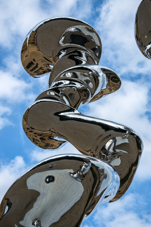 FLORENCE, TUSCANY/ITALY - OCTOBER 20 : Modern sculpture by Tony Cragg in Boboli Gardens Florence on October 20, 2019のeditorial素材