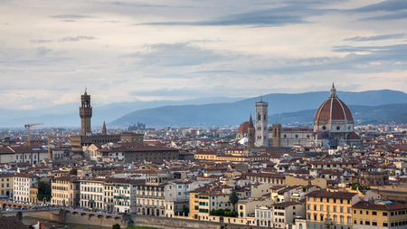 FLORENCE, TUSCANY/ITALY - OCTOBER 18 : Skyline of Florence on October 18, 2019のeditorial素材
