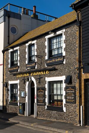 BROADSTAIRS, KENT/UK - JANUARY 29 : View of the Tartar Frigate pub at Broadstairs on January 29,...