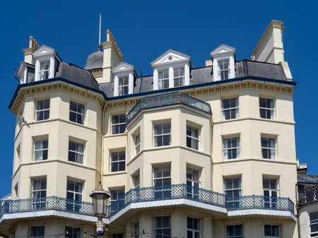 EASTBOURNE, EAST SUSSEX/UK - JUNE 16 : View of the Queens Hotel in Eastbourne on June 16, 2020のeditorial素材