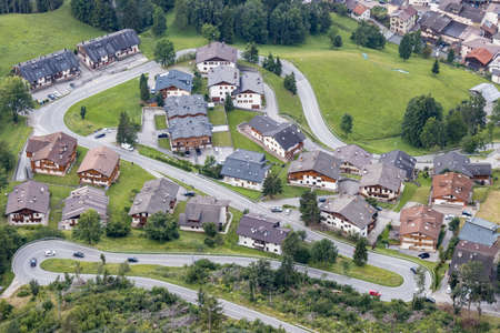 ALLEGHE, VENETO/ITALY - AUGUST 10 : View of Alleghe , Veneto, Italy on August 10, 2020のeditorial素材