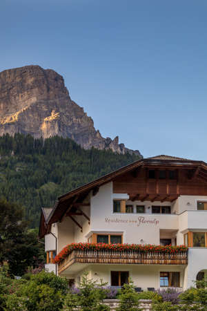 COLFOSCO, SOUTH TYROL/ITALY - AUGUST 8 :   View of a building in Colfosco, South Tyrol, Italy on August 8, 2020のeditorial素材