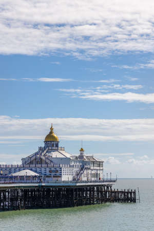 EASTBOURNE, EAST SUSSEX/UK - SEPTEMBER 6 : View of Eastbourne Pier in East Sussex on September 6, 2020のeditorial素材