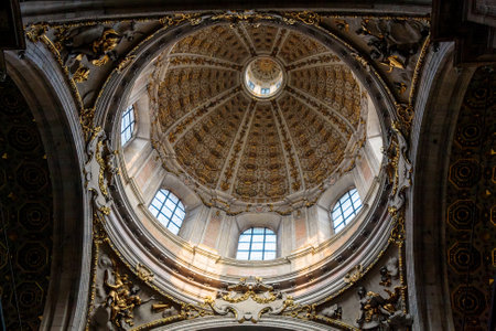 MILAN, ITALY, EUROPE - FEBRUARY 21 : Remarkable ceiling in the Duomo in Milan on February 21, 2008のeditorial素材