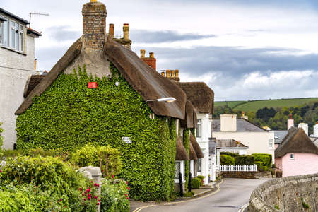 ST MAWES, CORNWALL, UK - MAY 12 : View of thatched building in St Mawes, Cornwall on May 12, 2021のeditorial素材
