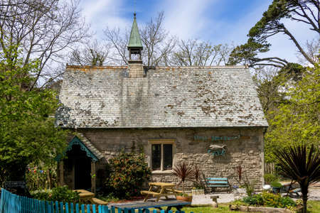 HELSTON, CORNWALL, UK - MAY 14 : The Holy Mackerel Cafe in Helston,  Cornwall on May 14, 2021のeditorial素材