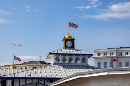 EASTBOURNE, EAST SUSSEX, UK - JULY 29 : Roof of Eastbourne Pier in East Sussex on July 29 2021のeditorial素材