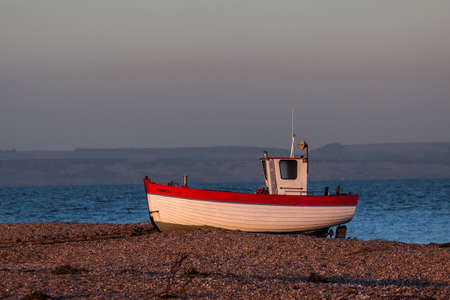 DUNGENESS, KENT, UK _ DECEMBER 17 :  Fishing Boat on Dungeness Beach in Kent on December 17, 2008