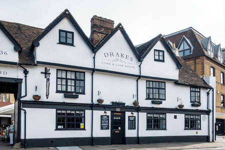 MAIDSTONE, KENT, UK - SEPTEMBER 6: View of Drakes Cork and Cask house in Maidstone on September 6, 2021のeditorial素材