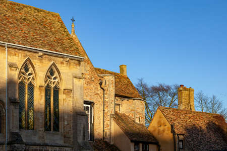ELY, CAMBRIDGESHIRE, UK - NOVEMBER 23 : Exterior view of Ely Cathedral in Ely on November 23, 2012のeditorial素材