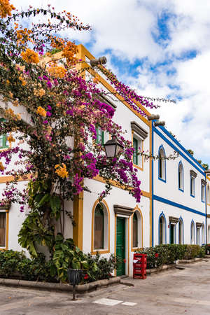 PUERTO DE MOGAN, GRAN CANARIA, CANARY ISLANDS - MARCH 7 : A street scene in Puerto de Mogan Gran Canaria on March 7, 2022のeditorial素材