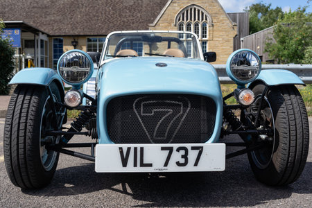 EAST GRINSTEAD, WEST SUSSEX, UK - JULY 1 : View of a Caterham Seven in East Grinstead on July 1,...