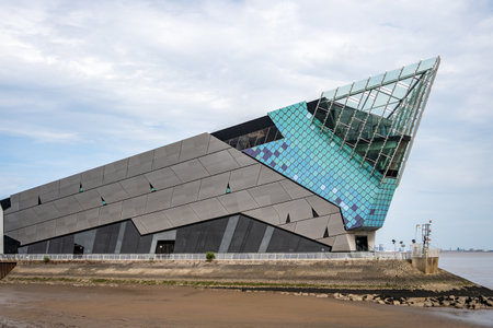 KINGSTON UPON HULL,  YORKSHIRE, UK - JULY 17: The Deep building by the marina in Kingston upon Hull...