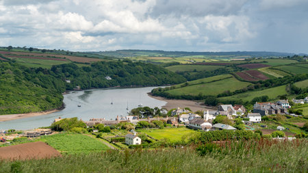 BANTHAM, DEVON, UK. MAY 24. View of the village of Bantham in Devon on May 24, 2022
