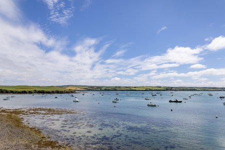 Rock, Cornwall, UK - June 12. View from the promenade at Rock, Cornwall on June 12, 2023のeditorial素材