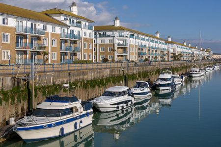 BRIGHTON, EAST SUSSEX, UK. MARCH 06. View of Brighton Marina in Brighton East Sussex on March 6, ...