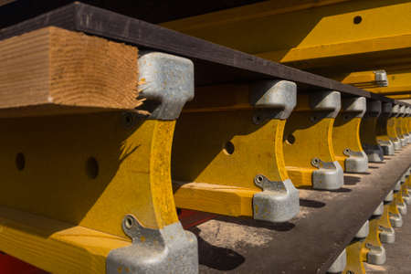 Stacked formwork for concrete cast in place worksの写真素材