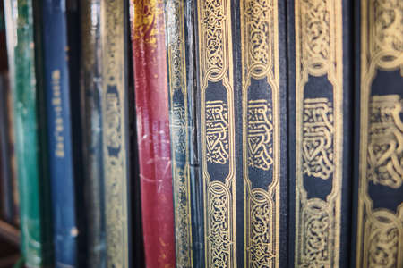 Holy quran on a book shelfのeditorial素材