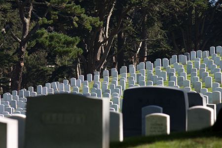 anonymous grave stonesの写真素材